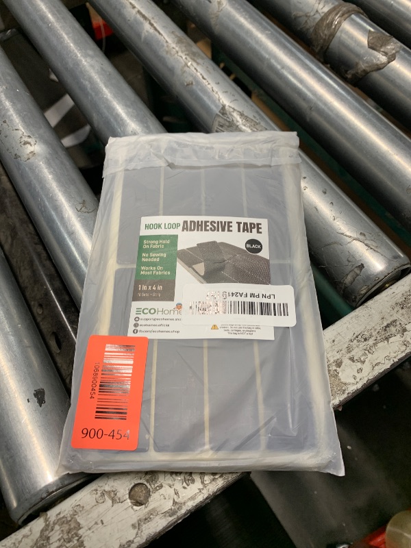 Photo 1 of (1x4 Inch, 16 Sets) Strips with Adhesive for Fabric, No Sew Stick On for Fabric, Sticky Back for Clothes, Curtains - Heavy Duty Double Sided Hook and Loop Hem Tape Fasteners, No Sewing No Iron, Black