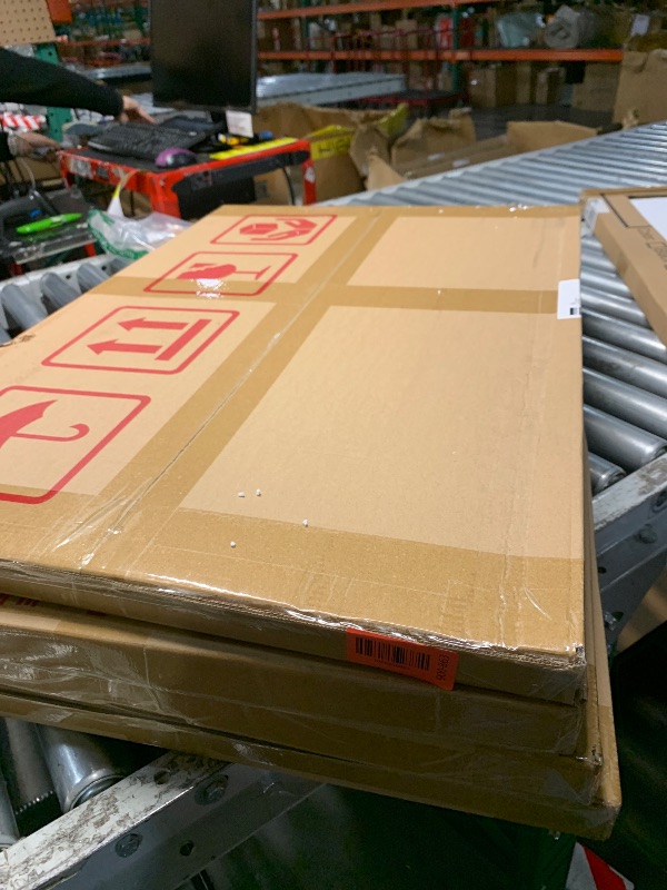 Photo 1 of ***STOCK IMAGE FOR SAMPLE*** Easly 28"x18" Full Length Mirror, Adjustable Standing/Wall Mounted Floor Mirror for Bedroom, Living Room, Entryway, Large Gold Leaning Mirror