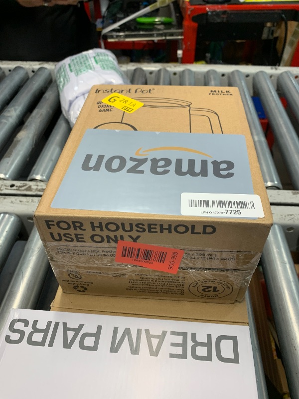 Photo 1 of ***DAMAGED - SEE NOTES/PICTURES*** Instant Pot Milk Frother, 4-in-1 Electric Milk Steamer, 10oz/295ml Automatic Hot and Cold Foam Maker and Milk Warmer for Latte, Cappuccinos, Macchiato, From the Makers of Instant 500W, Black