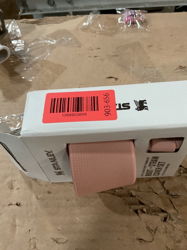 Photo 1 of (used)(incomplete) Stanley Quencher Boot and Straw Cover Cap | Anti-Slip Silicone Protector for 14 oz Tumbler with Handle |