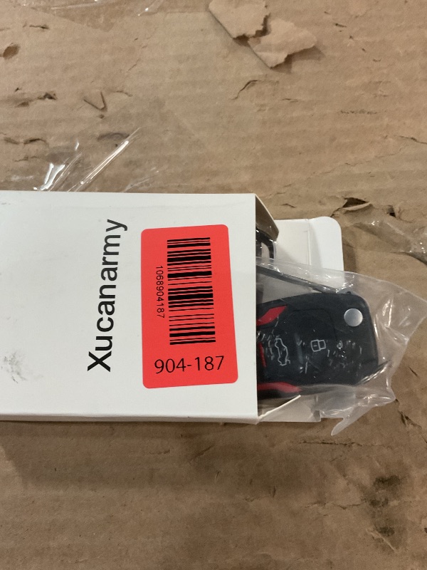 Photo 1 of Xucanarmy Key Fob Replacement 2 Pack Keyless Entry Car Key Fits for Ford Mustang Explorer Edge Fusion F150 F250 F350 Mazda Mercury Lincoln CWTWB1U331 (Red Side)