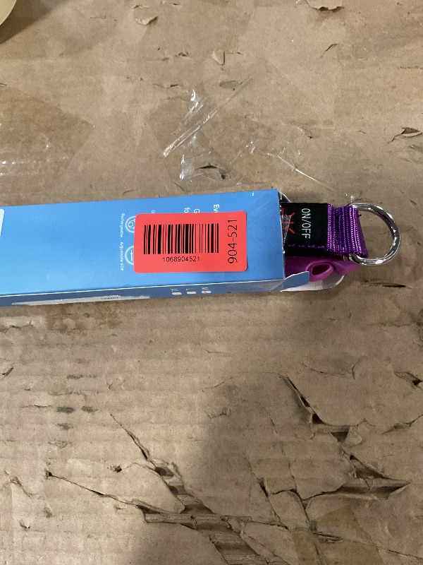 Photo 1 of LED Dog Collar, Light Up Dog Collar USB Rechargeable, Brightest Dog Lights for Night Walking, Adjustable Dog Collar Light for Dog Safety (Purple, Medium)