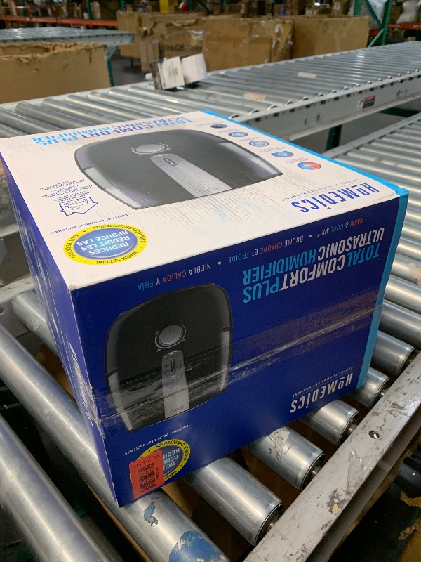 Photo 1 of ***FACTORY SEALED***Homedics TotalComfort Plus Humidifier – Large Air Humidifiers for Bedroom, Plants – Top-Fill 5.3L Water Tank with Cool and Warm Mist, Essential Oil Pads, Colored Night-Light, Black