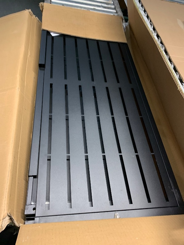 Photo 1 of ********Parts Only**********Outdoor Privacy Screen 6 x 3.7 Ft, Metal Privacy Screen with Heavy Stable Base,Freestanding Patio Screens for Indoor Balcony Garden Backyard,Black