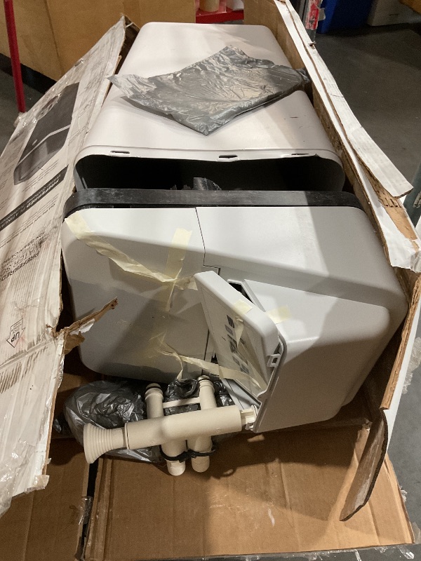 Photo 1 of **FOR PARTS, ITEM IS DAMAGED**
Kenmore 350 Water Softener System – 32,000 Grain Capacity Whole House Hard Water & Iron Reduction – Compact, Easy to Install, Salt Saving Technology