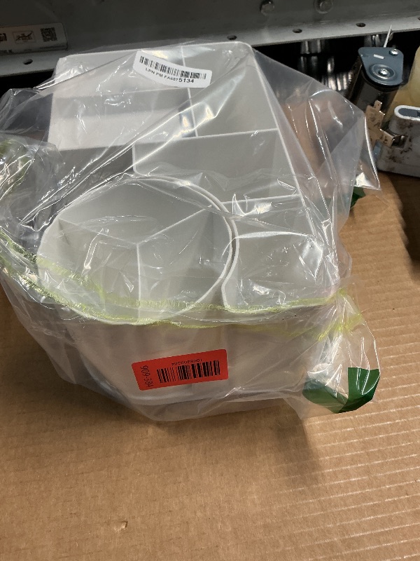 Photo 1 of ***MISSING PART/MAKEUP STAIN ON ITEM***

Makeup Organizer for Vanity with 2 Drawers,Countertop Rotating Makeup Brush Holder,Bathroom Organizer Holder,Cosmetic Display Case for Lipstick,Beauty,Skincare Organizer (White)