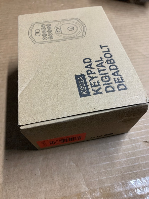 Photo 1 of *** PARTS ONLY *** Veise Fingerprint Door Lock Set, Keyless Entry Door Lock, Front Handle Set, Electronic Keypad Deadbolt with Lever Handle, 2 Keys, Auto-Locking, One-time Codes, Easy to Install, Oil Rubbed Bronze