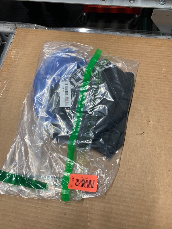 Photo 2 of Blueleaf 2 Pack Men's Compression Shorts Sports Running Spandex Shorts Performance Athletic Workout Base Layer Underwear Black+Blue XL