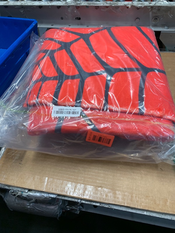 Photo 1 of Red Spider Web Area Rug, 5x7 Indoor Washable Rugs for Living Room, Farmhouse Non-Slip Carpet for Bedroom Laundry Room Kitchen, Soft Low-Pile