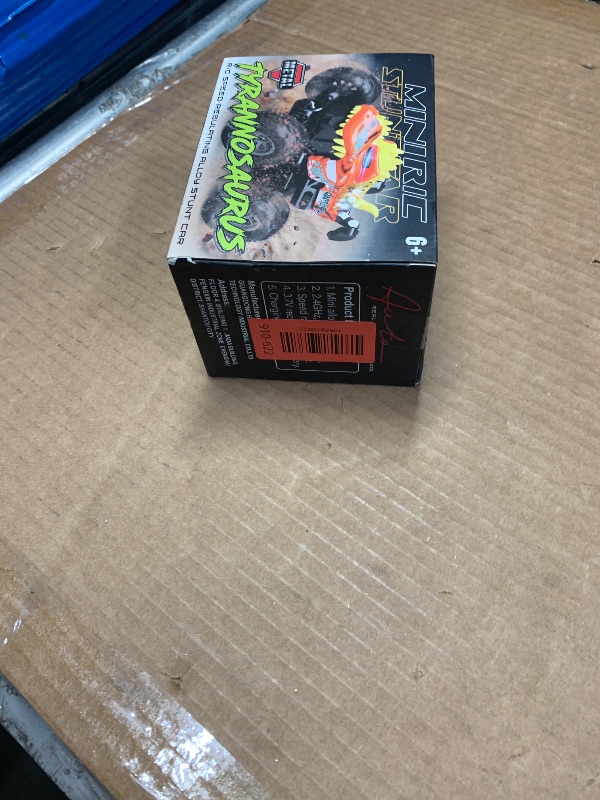 Photo 1 of MOONTOY Dinosaur Remote Control Car, Mini Remote Control Truck with 360° Spins, 2.4GHz Rc Car with Lights and Rechargeable Batteries, Metal Body Monster Truck Toys for Kids and Adults(Green)