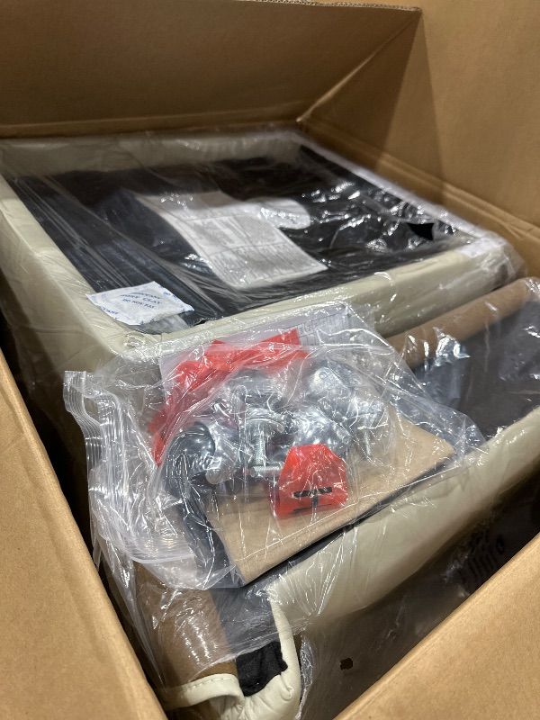 Photo 1 of **Only One**
KISLOT Upholstered Dining Chairs Set of 4 with Casters, Wingback Modern Side Armless Deskchair with Rollers for Diningroom Bedroom Livingroom Reading Room, Cream Faux Leather