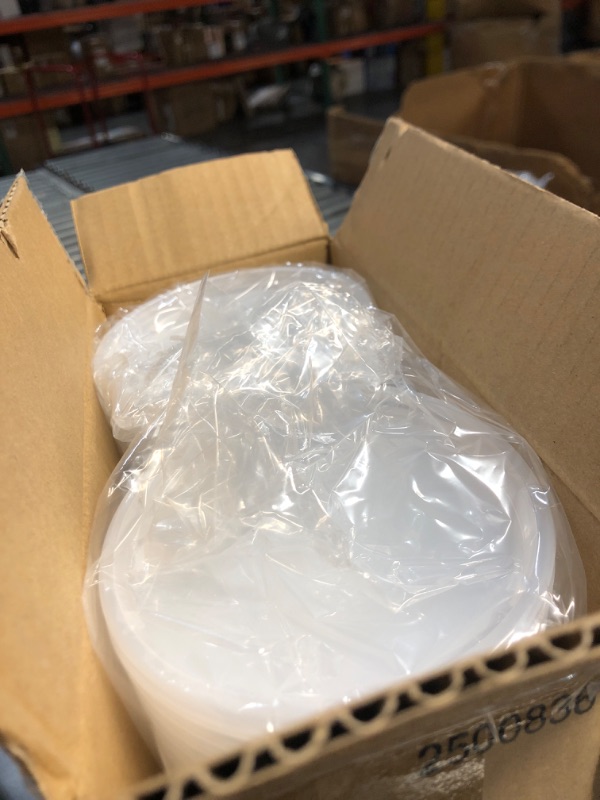 Photo 1 of [48Set - 16oz.] Plastic Deli Food Storage Containers With Plastic Lids, Disposable togo containers for soup, Meal Prep, Slime | BPA Free | Stackable | Leakproof | Microwave | Dishwasher | Freezer Safe