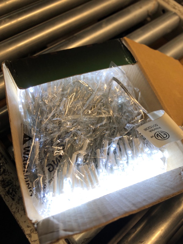 View 2 of 403 FT 1000 LED Christmas Lights Outdoor Fairy Lights Plug In Extra Long String Lights Clear Wire Waterproof 8 Modes Timer for Outside House Tree Garden Yard Wedding Party Decorations-Cool White