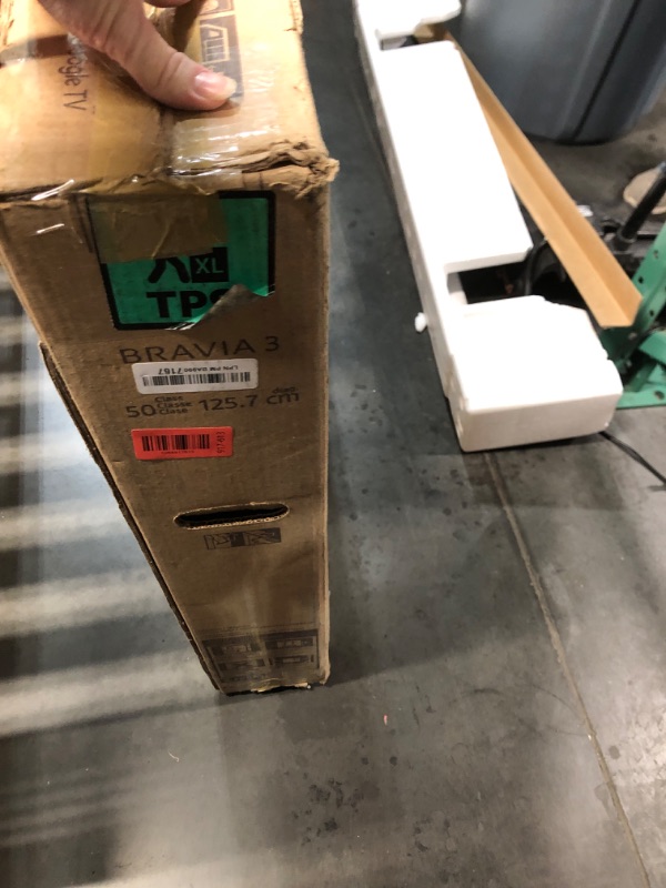 Photo 1 of ***DAMAGED - SEE NOTES/PICTURES*** Sony 50-Inch Class 4K Ultra HD BRAVIA 3 LED Smart TV with Google TV, Dolby Vision HDR, and Exclusive Features for PlayStation®5 (K-50S30)