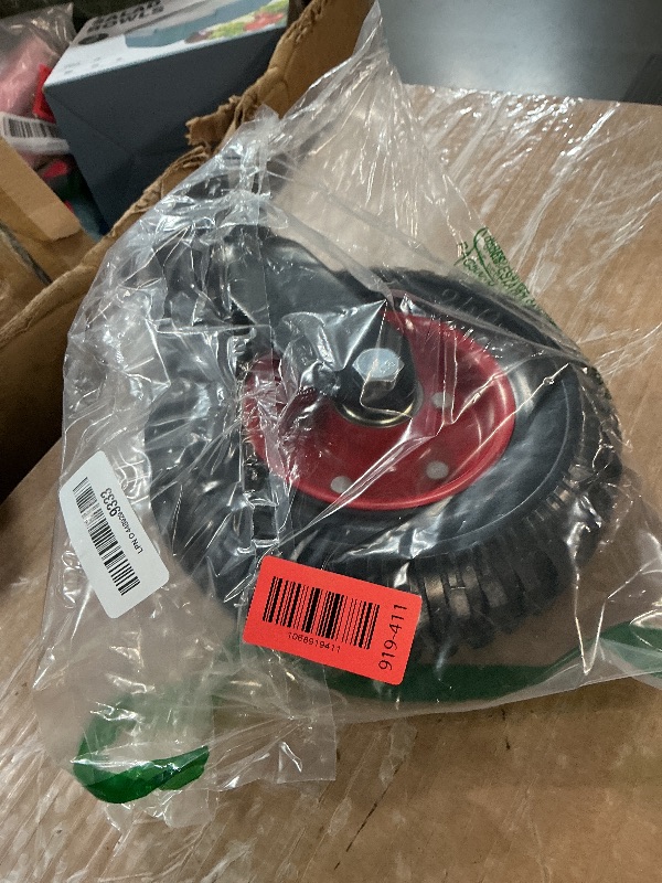 Photo 1 of POWERTEC 8 Inch Caster Wheels, Heavy Duty Swivel Plate Casters with Rubber Knobby Tread for Workbench, Dolly, Cart, Trolley, Wagon, Toolbox and Chicken Coop, Large Rubber Castor Wheels, 1PK (17051)