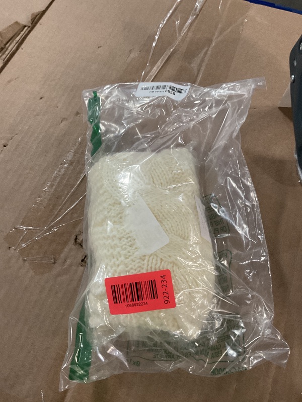 Photo 1 of 24 Inch Christmas Tree Skirt, Knitted Tree Skirt for 2-4 Ft Christmas Tree Luxury Knitted Thick Rustic Tree Skirt Xmas Decoration, Pencil Christmas Tree?24' White