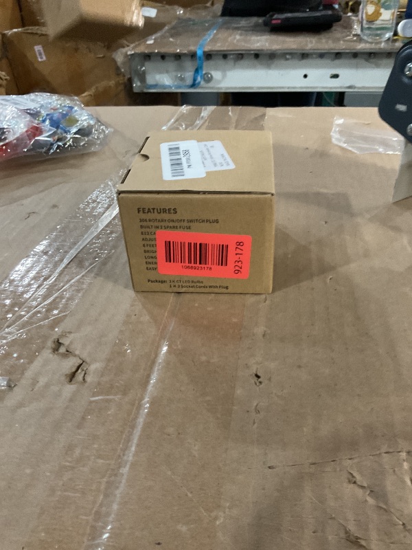 Photo 1 of ***(PARTS ONLY/ NON FUNCTIONAL)***YIMILITE 3 Base C7 String Bulbs Christmas Village Light Accessory Cord with 3 LED Light Bulb Universal Clip White Cord with On/Off Spare Fuse Switch Plugs for Decorations Christmas Village House