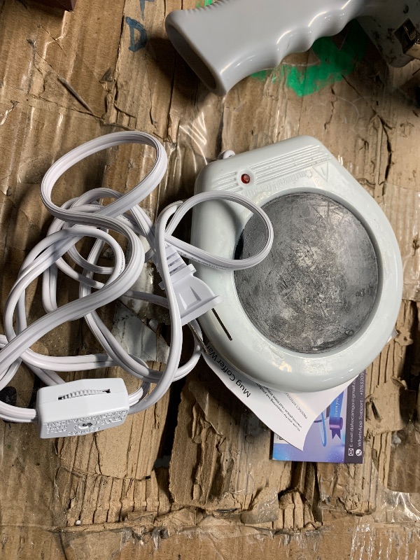 Photo 1 of ***(HEAVILY USED/ MINOR DAMAGE)*** Candle Warmer Plate - Coffee Cup Mug Warmer for Desk, Candle Melter, Electric Mug Heater for Beverages, Milk & Tea, Coffee Accessories Ideal Gifts Keep Cup Warm WHITE