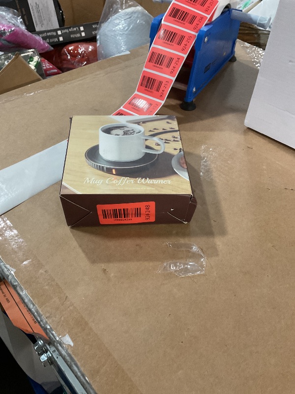 Photo 1 of ***(HEAVILY USED/ MINOR DAMAGE)*** Candle Warmer Plate - Coffee Cup Mug Warmer for Desk, Candle Melter, Electric Mug Heater for Beverages, Milk & Tea, Coffee Accessories Ideal Gifts Keep Cup Warm WHITE