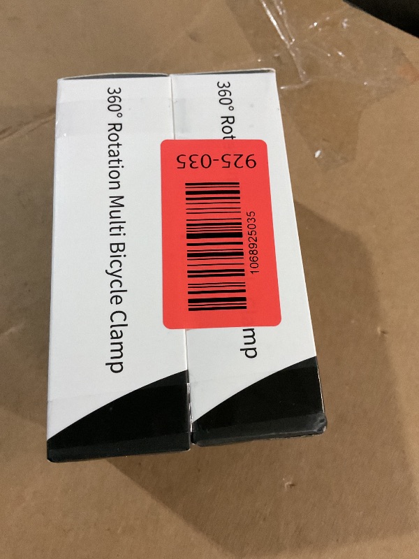 Photo 1 of COSOOS 2 Pack Flashlight Mount Holder, Universal Bicycle Led Light Mounting Holder 360° Rotation Clip Clamp for Flashlight, Cycling, Riding?White+Black?