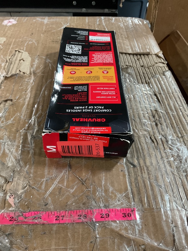 Photo 1 of (New) Work Comfort Orthotic Insoles - Anti Fatigue Shoe Insert Men Women - Low Arch Support - Shock Absorption - Foot Pain Relief - Work Boot Insoles (M-2 Pairs Black)