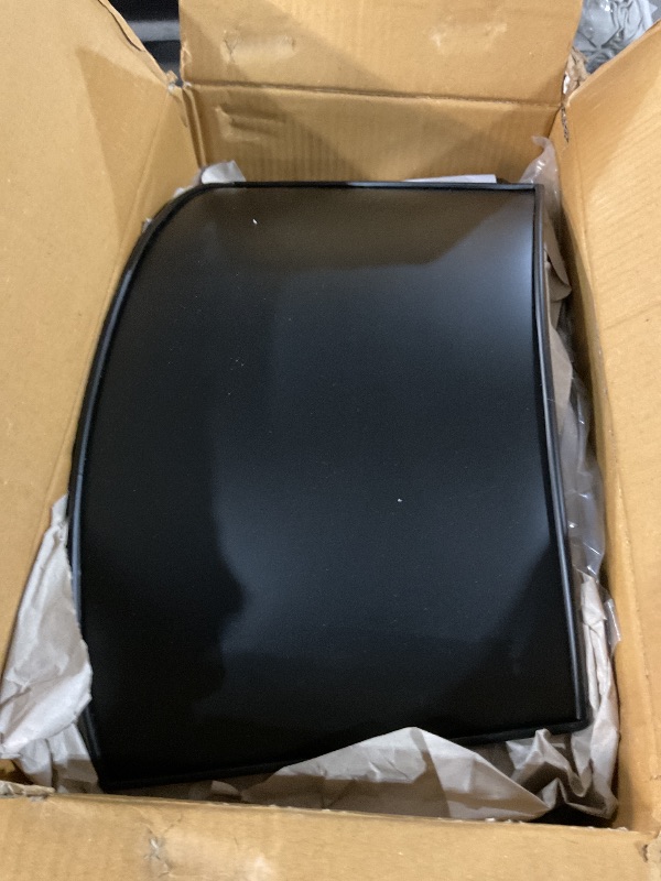 Photo 1 of AuldHome Design Metal Christmas Tree Collar (23-Inch Diameter Base, Black); Enamelware Style Small Size for Short Trees and Pencil Trees