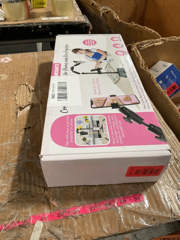 Photo 1 of ARKON Mounts Remarkable Creator Cookie Decorator, Overhead Phone Mount & Pico Projector Mount for Video Recording, Vlogging, Cooking, Crafting, Drawing