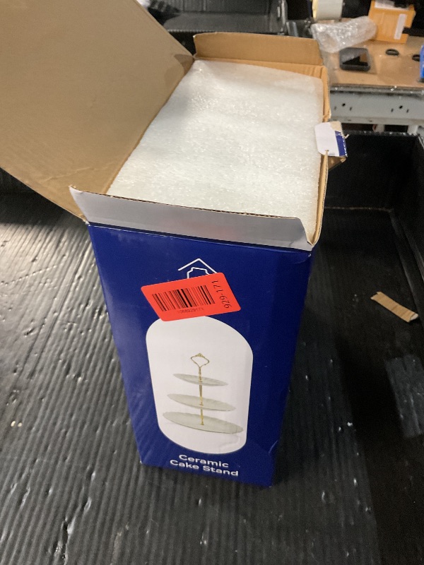 Photo 1 of ***(MISSING PARTS/ PLATES ONLY)***Sweejar 3 Tier Ceramic Cake Stand Wedding, Dessert Cupcake Stand for Tea Party Serving Platter (White)