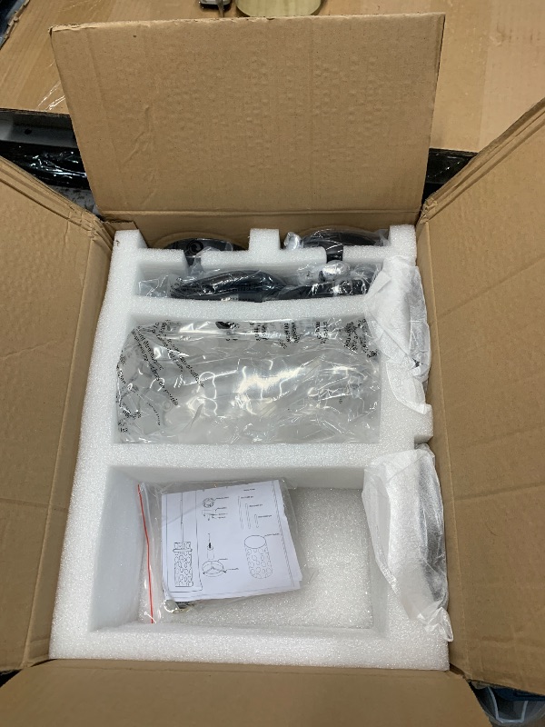 Photo 1 of ***(PARTIAL SET/ MISSING ONE GLASS PENDANT)***Black Hammered Hand-Blown Glass Pendant Light Modern Pendant Lights Kitchen Island, Hammered Glass Pendant Light Fixtures Farmhouse Dining Room Light Adjustable Pendant Lighting over Sink 2 Pack