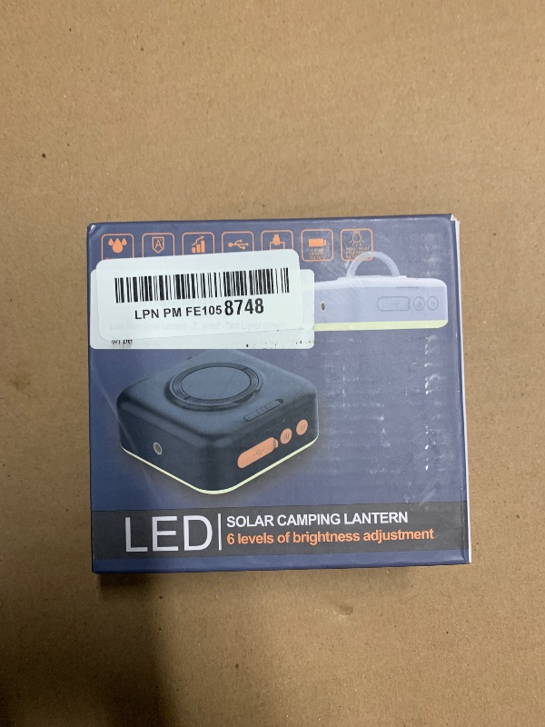 Photo 1 of ***(PARTS ONLY/ NON FUNCTIONAL)***LumiSun Camping Lantern, Collapsible Solar LED Lamp, 5200mAh Solar/USB Charging, 1000LM, 5 Light Modes, IPX4 Waterproof, Portable Emergency Light ?Gray?