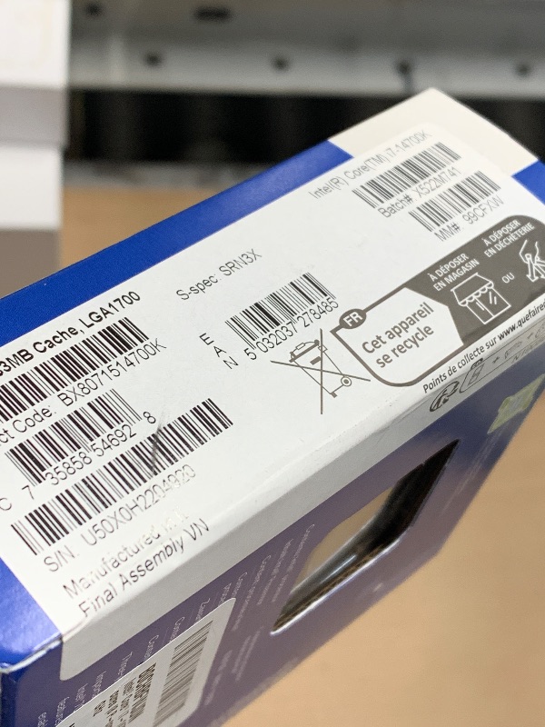 Photo 1 of ***FACTORY SEALED***Intel® Core™ i7-14700K Desktop Processor 20 cores (8 P-cores + 12 E-cores) up to 5.6 GHz