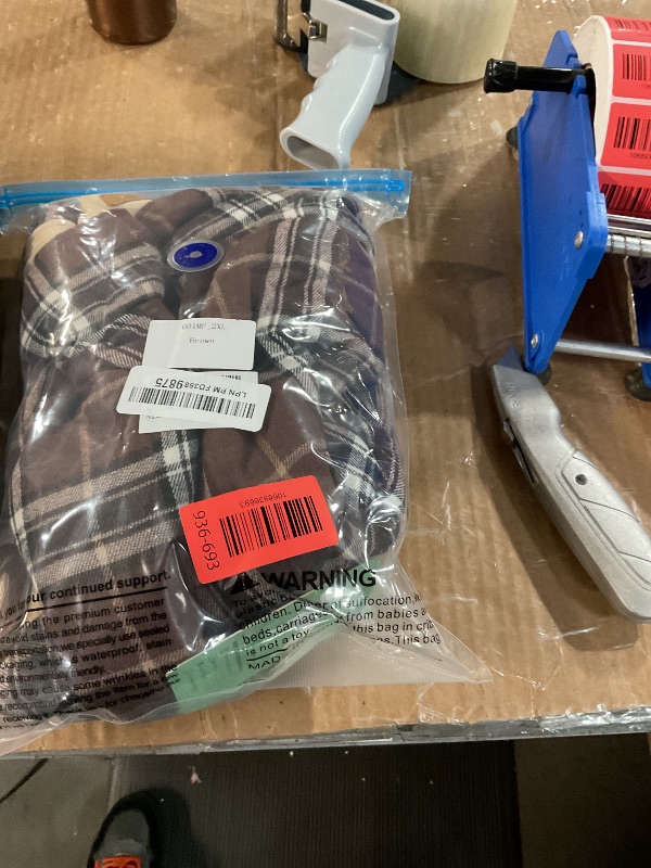 Photo 1 of Kuoser Warm Dog Coat, Waterproof Dog Jacket for Extra Large Dogs, Adjustable Durable XXL Doggie Winter Coat Reversible Puppy Cold Weather Apparel from Small to Large Breed, Brown XXL