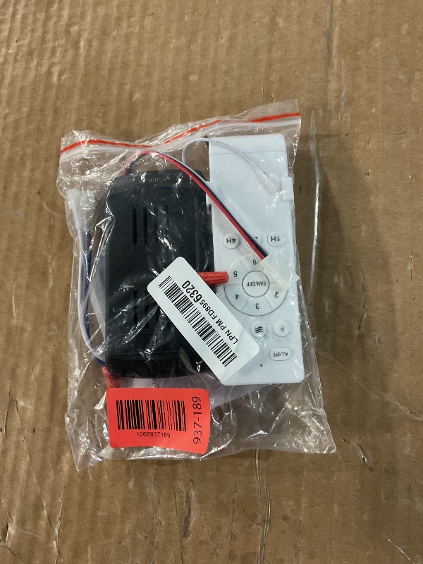 Photo 1 of Ceiling Fan Remote Control Kit Replacement, 6-Speed & Timing, Remote Replacement for DC Ceiling Fan Light(English version)
