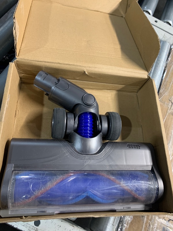 Photo 1 of ***(PARTS ONLY/ NON FUNCTIONAL)***Puregad Vacuum Attachments for Dyson V6 Cleaners, Brush Motorhead Head with LED Lights for Hardwood Floor and Carpet, V Shape Bristle Roller Replacement Parts for DC59 DC61 DC62 DC74