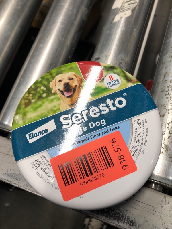 Photo 1 of ****opened for inspection****Seresto Large Dog Vet-Recommended Flea & Tick Treatment & Prevention Collar for Dogs Over 18 lbs. | 8 Months Protection