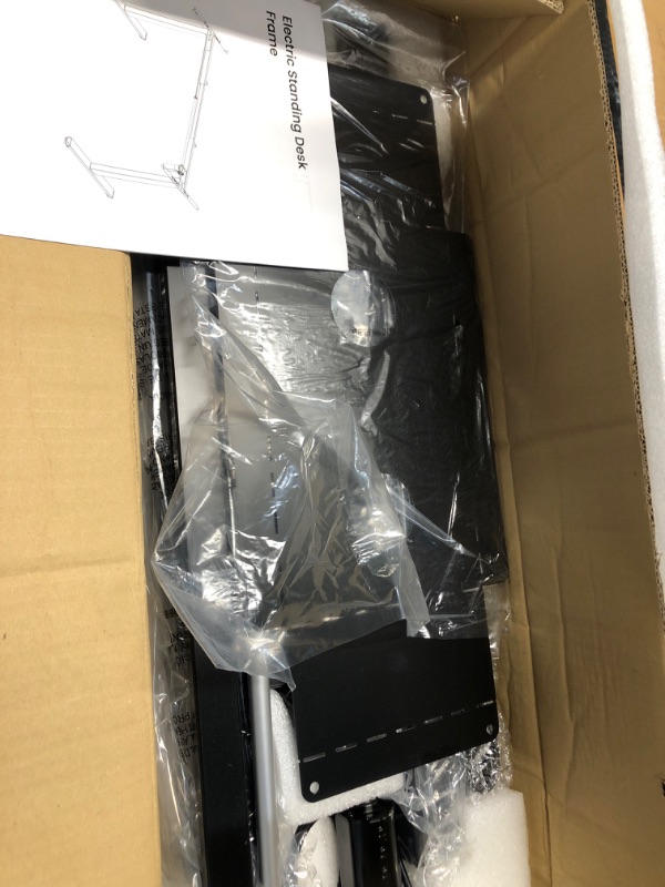 Photo 1 of ****STOCK PHOTO REFRENCE ONLY***ErGear Dual Motor Standing Desk Frame 264 lbs Weight Capacity, 4 Memory Height Settings, Electric Adjustable Legs Compatible Desktop Size 44?-90?, Stand up Desks Frame Workstation, Black Frame Only