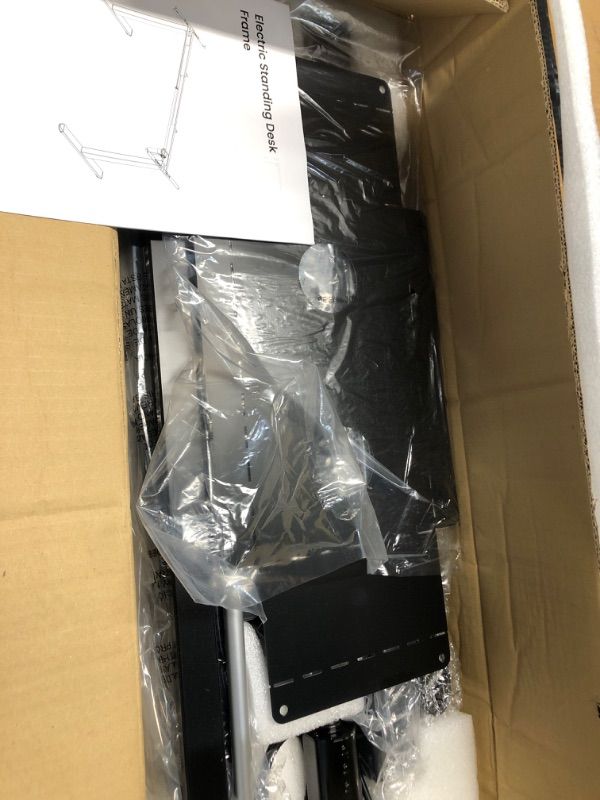 Photo 1 of ****STOCK PHOTO REFRENCE ONLY***   ErGear Dual Motor Standing Desk Frame 264 lbs Weight Capacity, 4 Memory Height Settings, Electric Adjustable Legs Compatible Desktop Size 44?-90?, Stand up Desks Frame Workstation, Black Frame Only