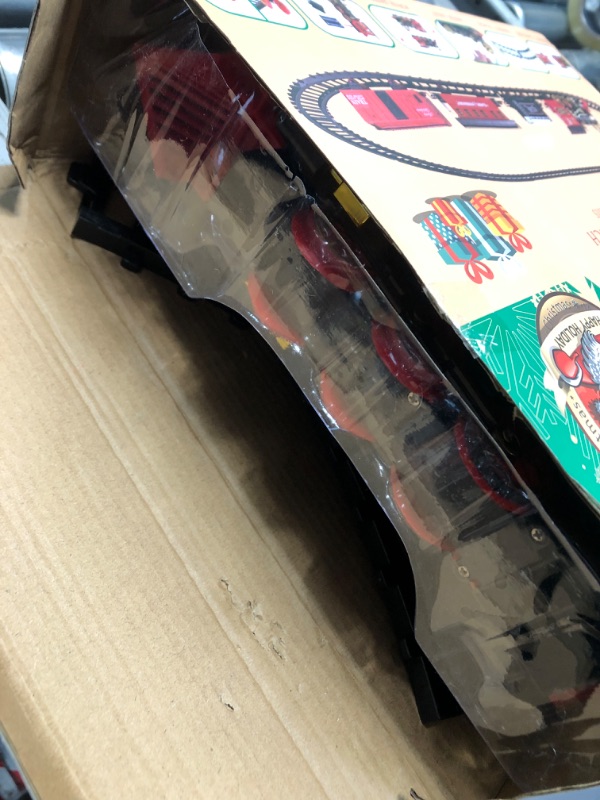 Photo 1 of **UNKNOWN IF ANY MISSING PIECES**Letapapa Train Set, Christmas Train Sets for Under The Tree, Electric Train Toy for Boys & Girls, Toy Train w/Steam Locomotive, Tracks, Lights & Sound, for 3 4 5 6 7 8+ Year Old Kids