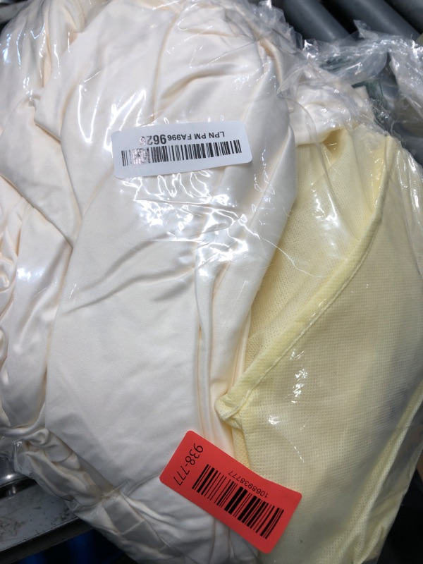 Photo 1 of 30x10ft Wrinkle Free Ivory Backdrop Curtain for Parties Soft Fabric Drapes Wedding Ivory Curtain Backdrop for Birthday Party Decorations Background for Photography 5x10ft,6 Panels