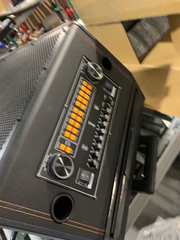 Photo 4 of Smart Karaoke Machine with 17.3 Inch Touch Screen & Lyrics Display, Up to 1200W Powerful Speaker, Super Deep Bass Sound for Home Party, Outdoor - Perfect for Adults, Kids, Singers & Music Lovers