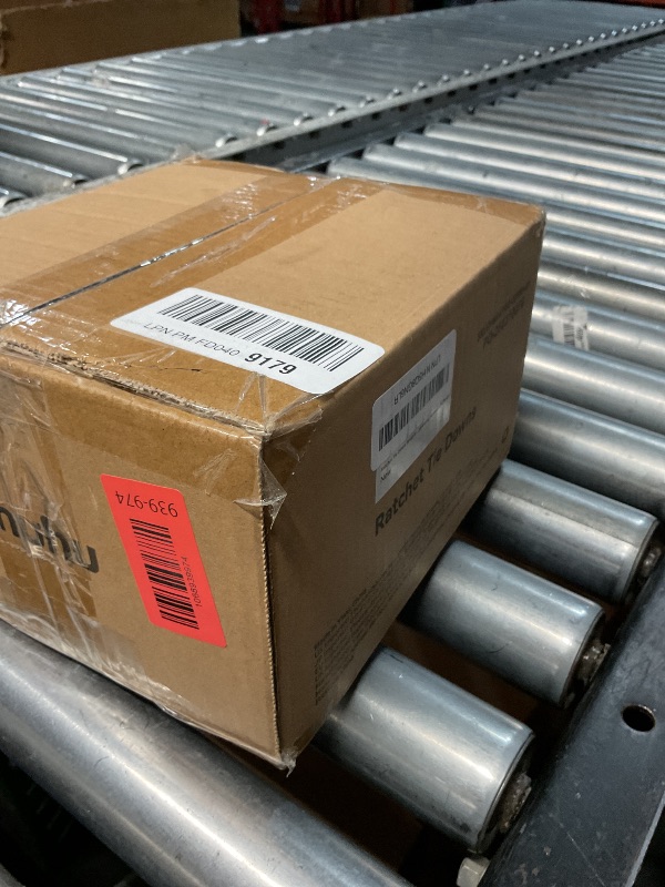 View 2 of (missing 3 pieces) Ratchet Tie Down Strap 8-Pack 15 Ft - 500 lbs Load Cap with 1500 lbs Breaking Limit, Ohuhu Ratchet Tie Downs Logistic Cargo