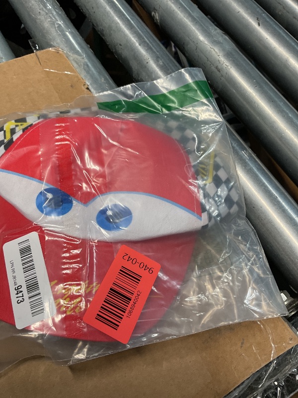 Photo 1 of * no sunglasses * Get Trend Disney Cars Baseball Cap and Kids Sunglasses Set Breathable Adjustable Sun Hat 100% UV Summer Accessories Set Vacation Essentials Boys Gifts (Red/White Lightning McQueen)