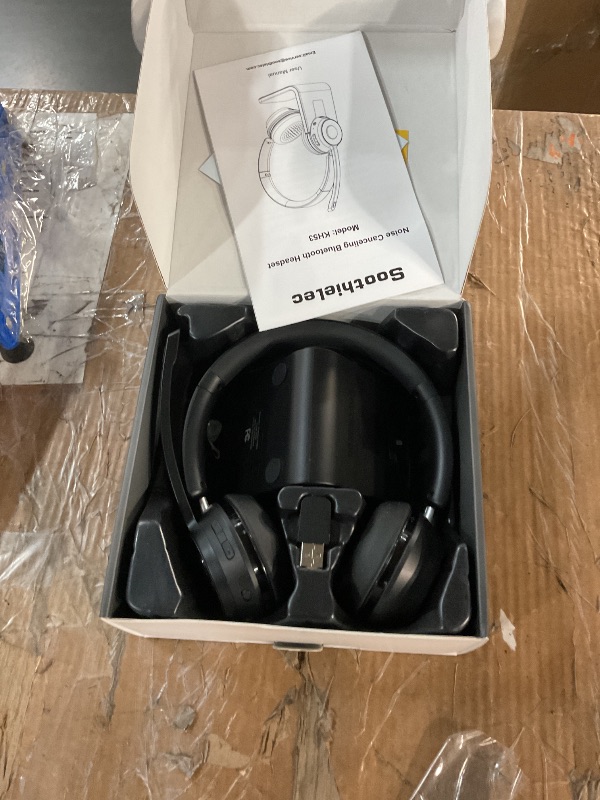 Photo 1 of (Upgraded Version) Wireless Headset, Bluetooth Headset with Noise Cancelling Microphone, Best Headphones with Mic Mute & USB Dongle for PC/Computer/Laptop/Cell Phones/Remote Work/Call Center