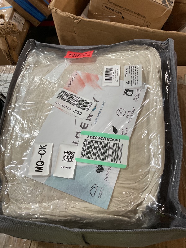 Photo 1 of (see all images) Andency California King Comforter Set Beige, Boho Cal King Cream Soft Warm Tufted Neutral Bedding Comforter Sets, 3 Pieces 