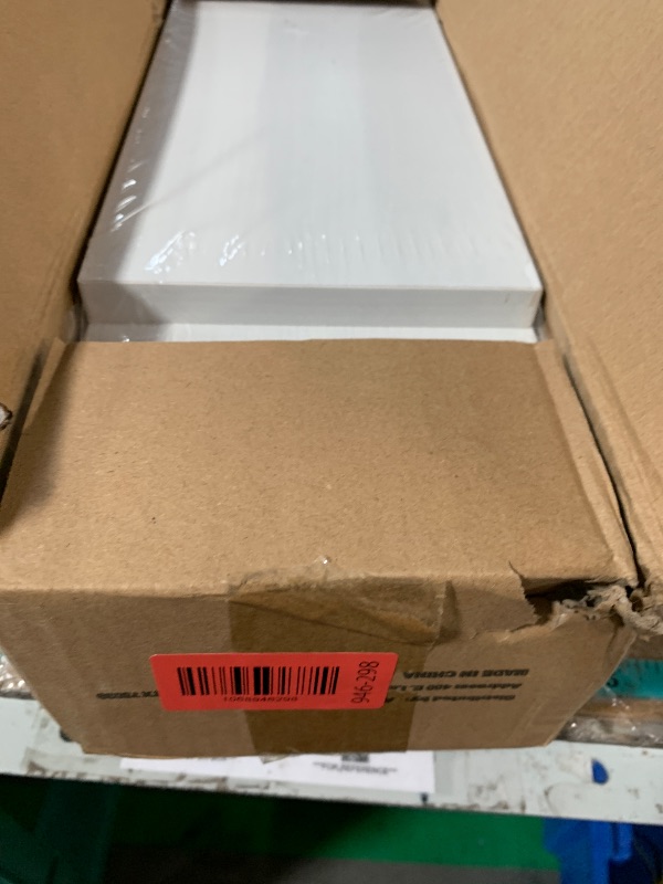 Photo 1 of ***FACTORY SEALED***BAYKA Wall Shelves for Bedroom Decor, Floating Wall Shelves for Living Room Kitchen Storage, Wall Mounted Rustic Wood Shelves for Kids Books, Corner Shelf for Bathroom(White and Gold?Set of 4)