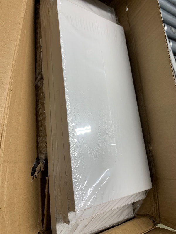 Photo 1 of ***FACTORY SEALED***BAYKA Wall Shelves for Bedroom Decor, Floating Wall Shelves for Living Room Kitchen Storage, Wall Mounted Rustic Wood Shelves for Kids Books, Corner Shelf for Bathroom(White and Gold?Set of 4)