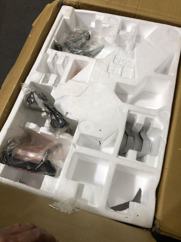 Photo 1 of ***MISSING PARTS***
DEWALT Miter Saw, 12 Inch Double Bevel Sliding Compound Miter Saw, Includes Blade Wrench and Clamp, Increased Crosscut Capacity, Powerful 3800 RPM Motor 15 Amp (DWS779)