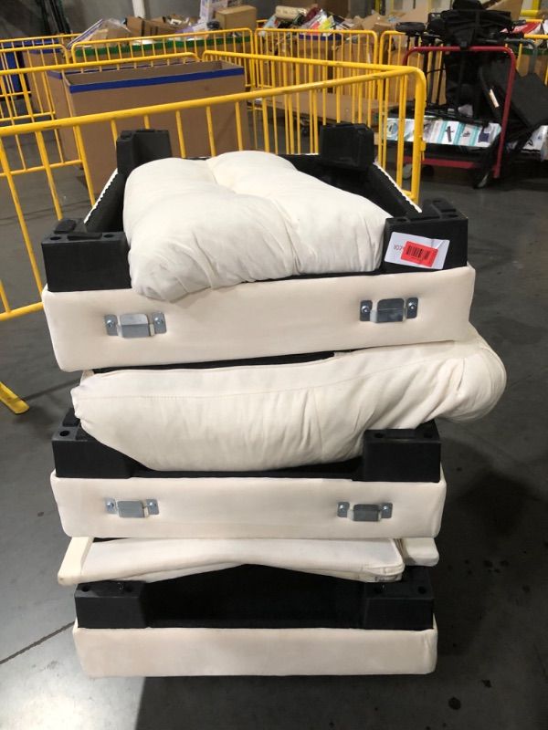 Photo 1 of ***MISSING PARTS***
KEIKI 130" Oversized Velvet Modular Sectional Sofa with High-Density Foam Cushion and Bolstered Armrests, Upholstered Modern Style 3-Seater Cloud Couch with 5 Pillow, for Apartment, Living Room, Cream