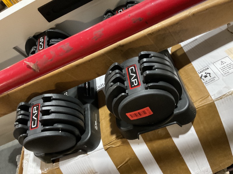 Photo 1 of  2 pc** CAP Adjustabell 55lb Adjustable Dumbbell
