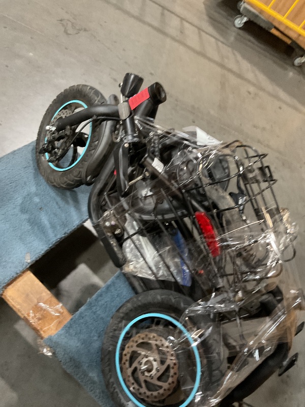 Photo 1 of ** PARTS ONLY PARTIAL SET NONFUNCTIONAL DAMAGED PARTS READ NOTES**
Gyroor C1S Electric Scooter with Seat for Adults - 550W Motor, Pet Basket, 19 MPH Top Speed, 20 Miles Range, 12" Pneumatic Tires, Foldable Commuting Scooter, Black